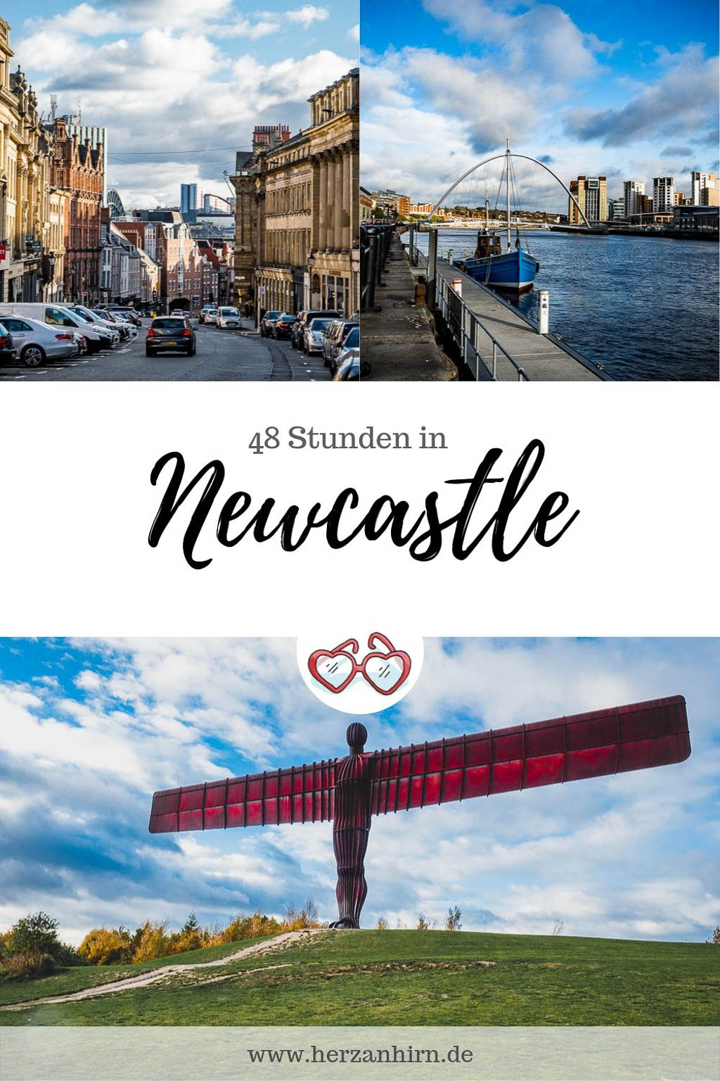 Pinterest Grafik Newcastle Sehenswürdigkeiten und Highlights