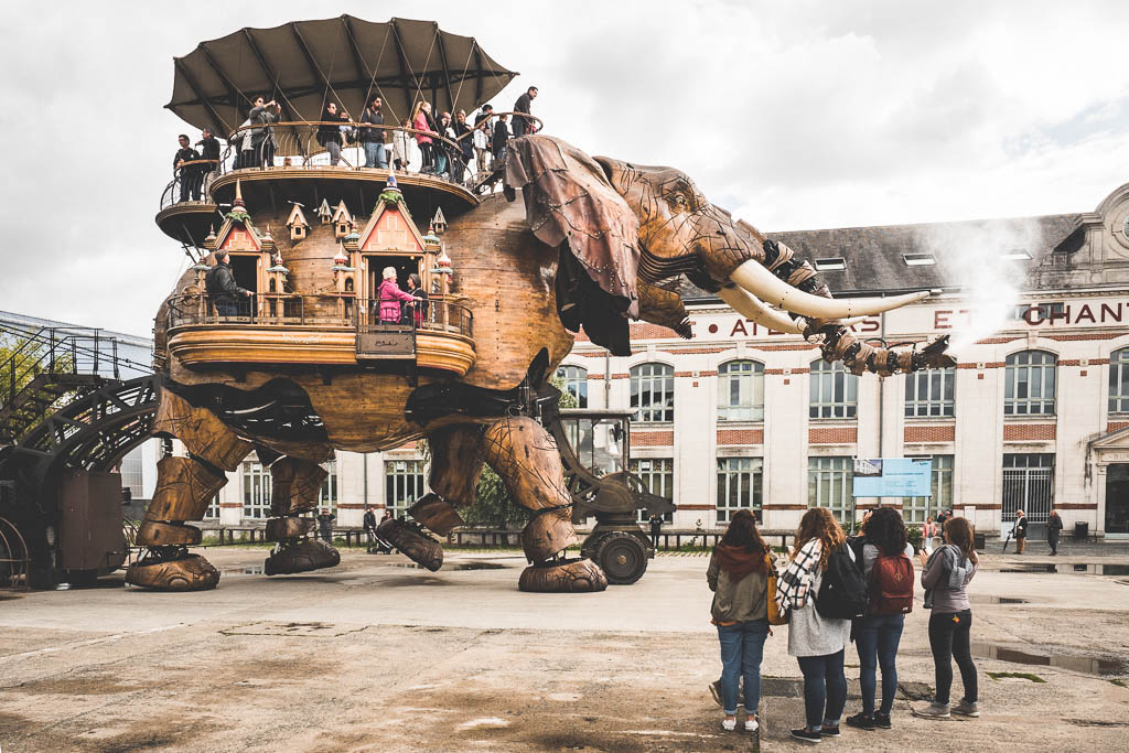 Elefant Maschines de l´Île Nantes Frankreich
