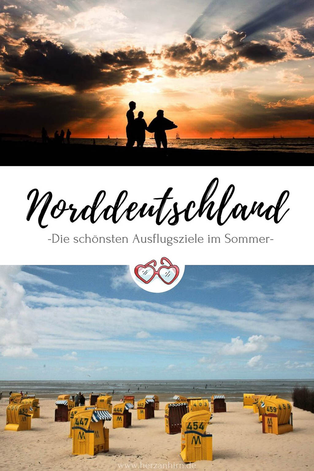 Norddeutschland Sommerurlaub Pinterest Grafik