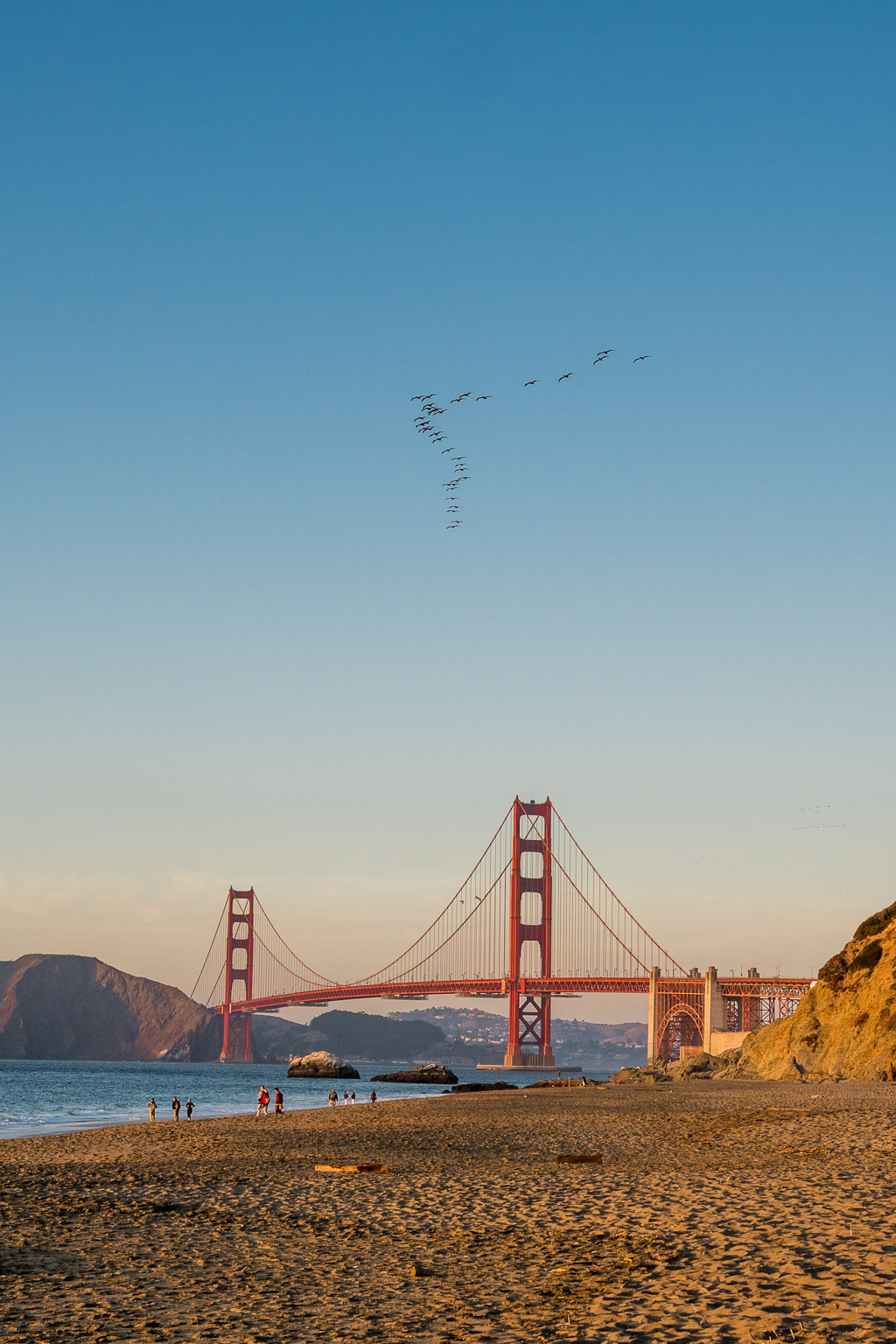 Sonnenuntergang am Baker Beach San Francisco in 3 Tagen aktiv entdecken – Reisetipps, Highlights und besondere Aktivitäten