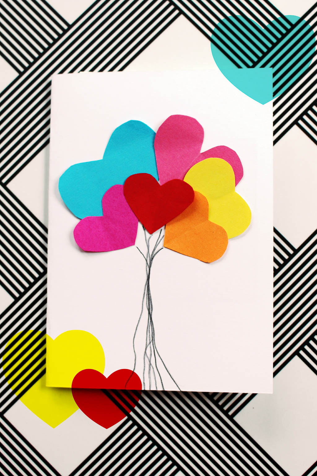 Bastelanleitung für einfache Valentinskarten für liebe Menschen