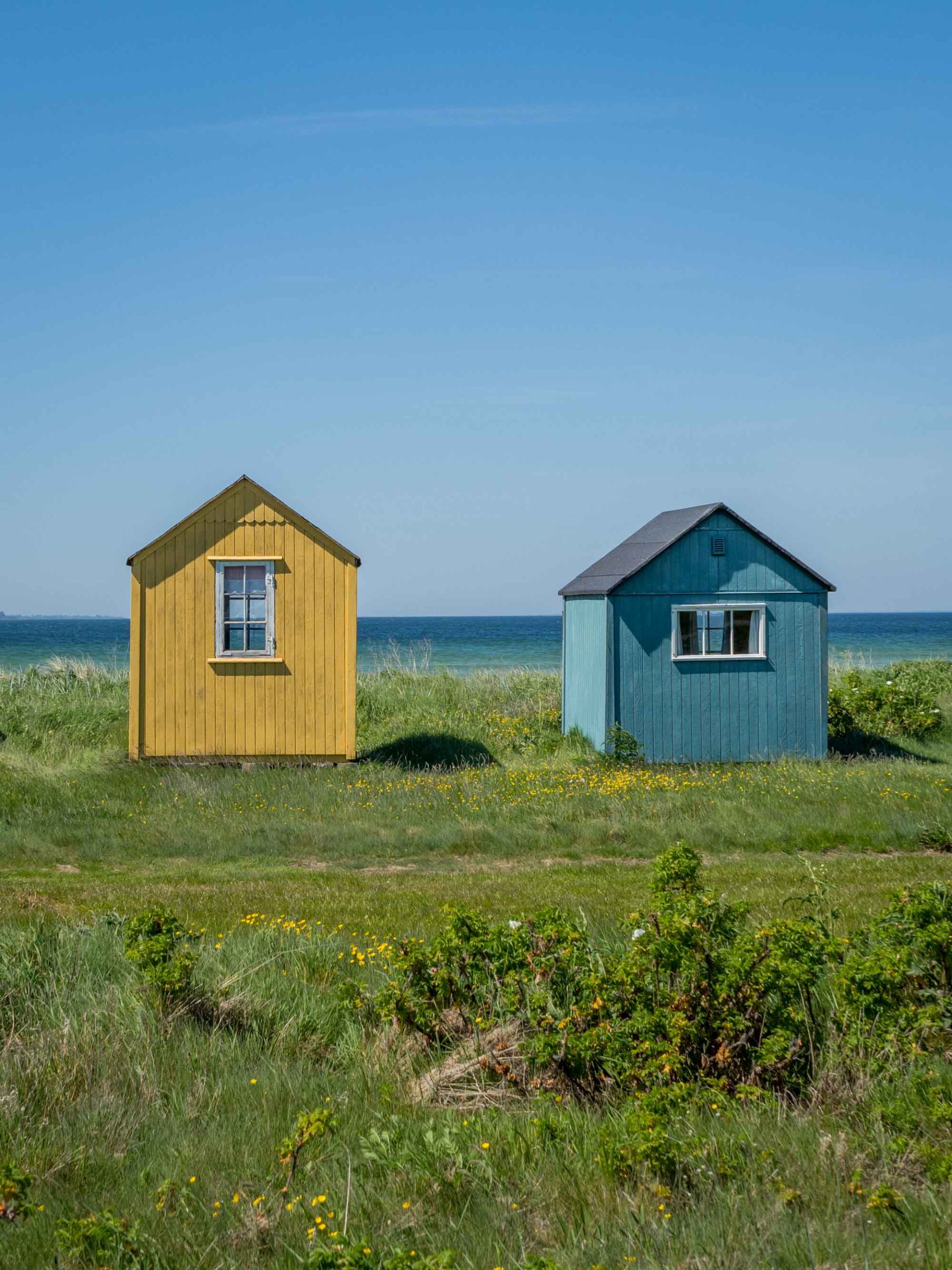 Badehäuser in Ærøskøbing auf Ærø