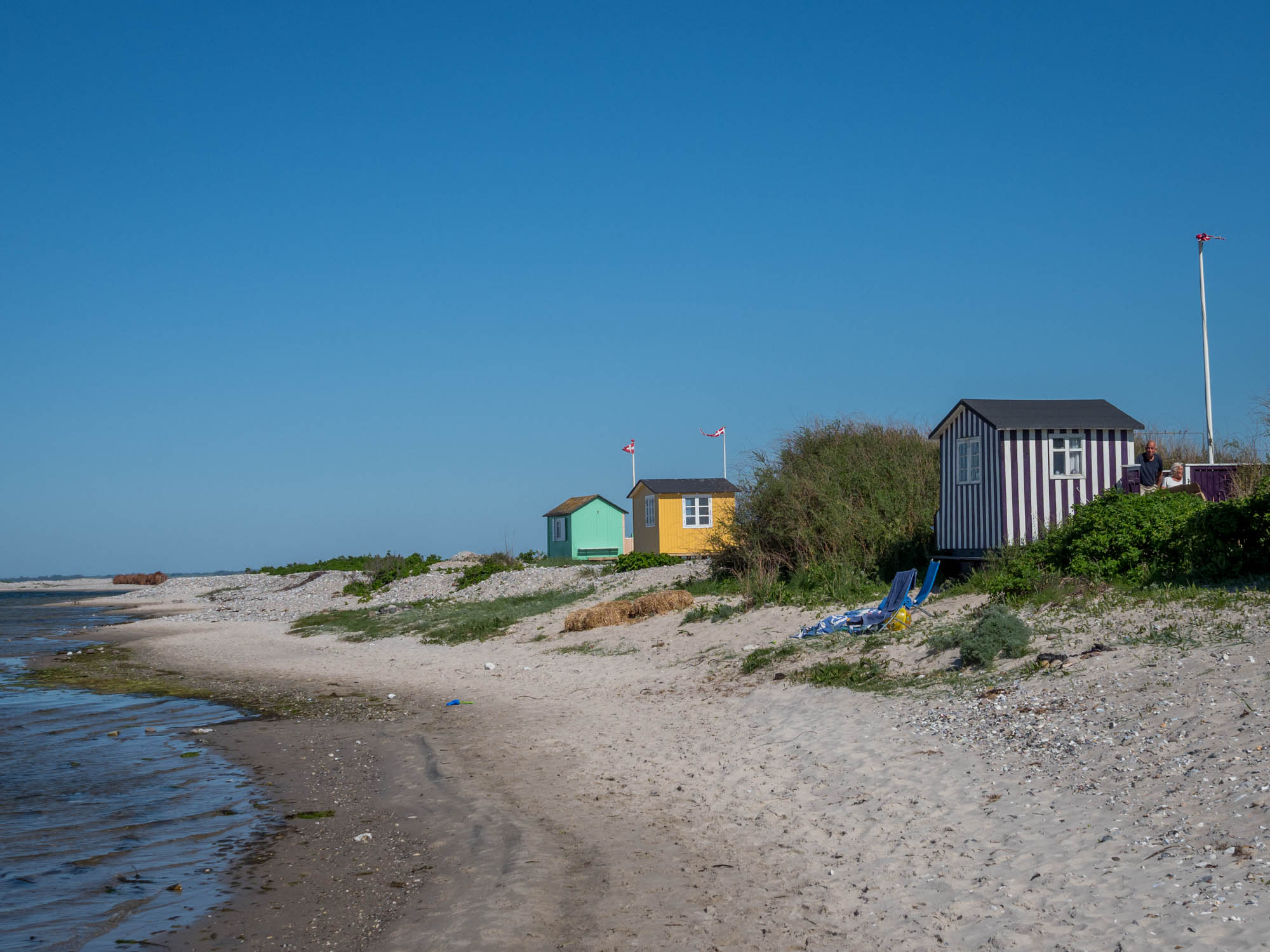 Badehäuser in Marstal auf Ærø