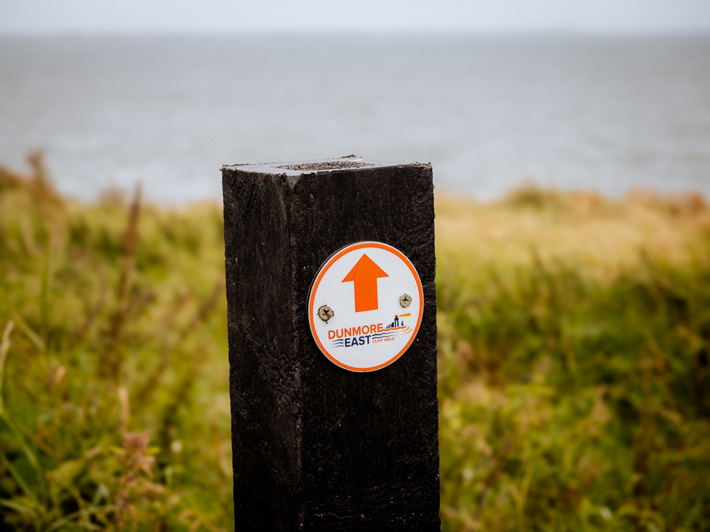 Dunmore East Cliff Walk in Waterford in Irland