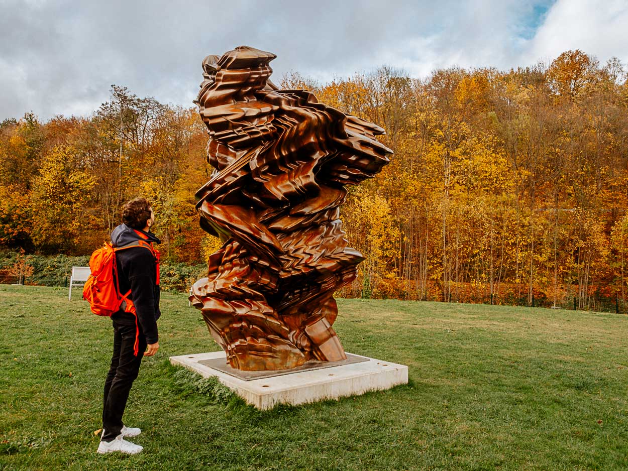 Stack von Tony Cragg in Bad Schlema im Erzgebirge Stack von Tony Cragg in Bad Schlema im Erzgebirge