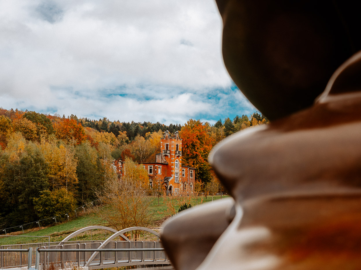 Stack von Tony Cragg in Bad Schlema im Erzgebirge Stack von Tony Cragg in Bad Schlema im Erzgebirge