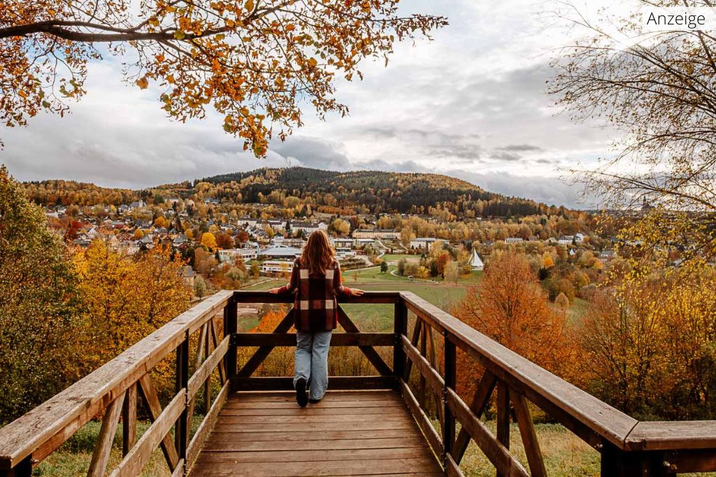 Bergbau- und Sanierungslehrpfad in Bad Schlema im Erzgebirge