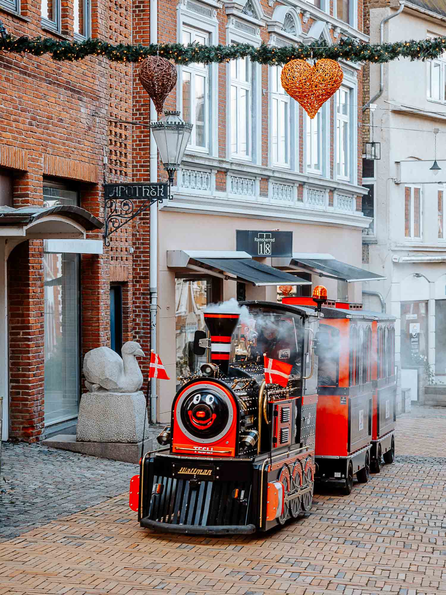 Julehjertebyen Aabenraa r in Sønderjylland Dänemark Julehjertebyen Aabenraa r in Sønderjylland Dänemark